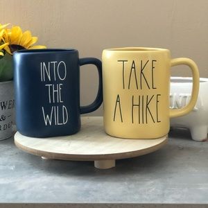 Rae Dunn Take a Hike Into the Wild Mug Set Bundle